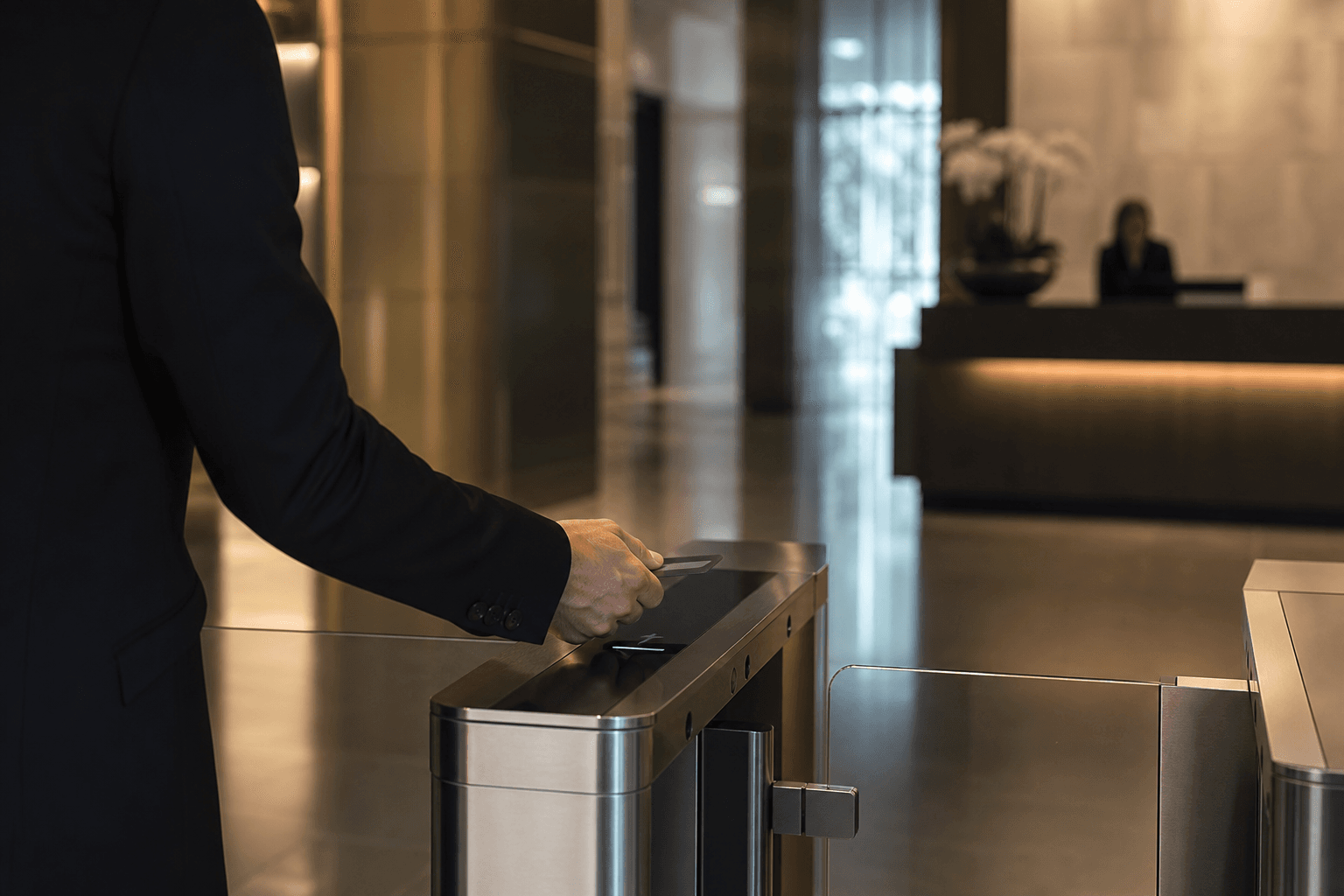 Contrôle d’accès dans un bâtiment professionnel