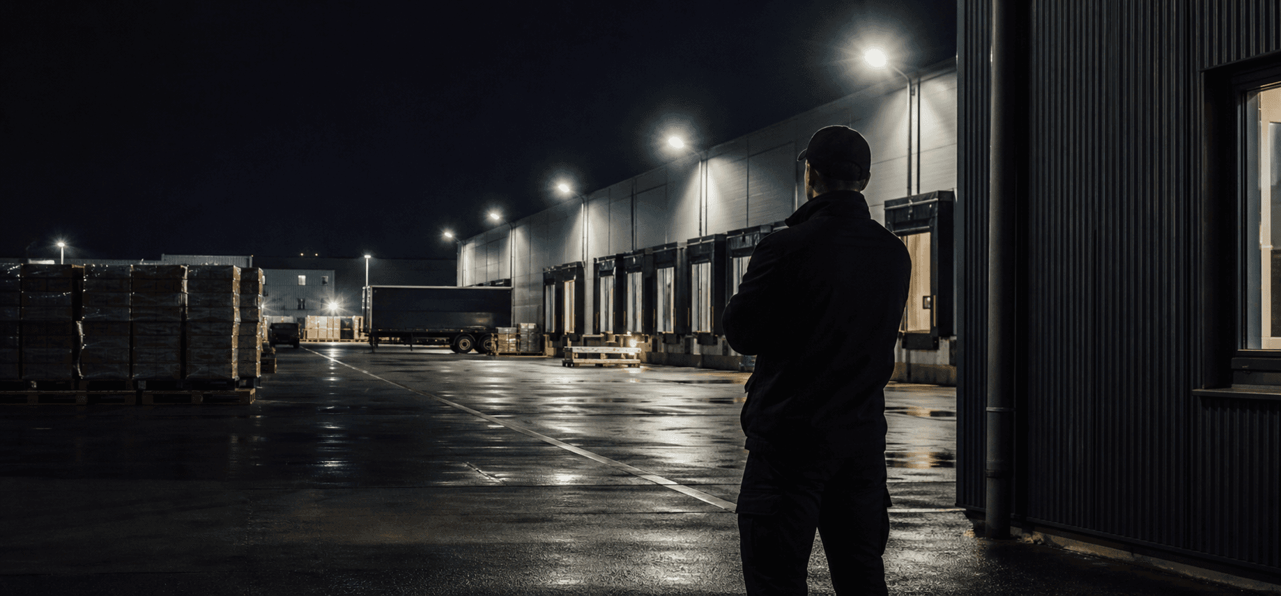 Surveillance d’un entrepôt de nuit